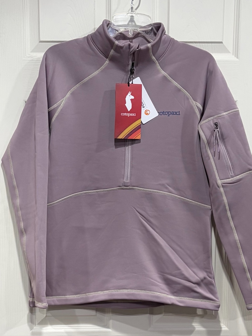 Cotopaxi Women's Medium Tempa Fleece Shirt Jacket Zip Neck Quartz Purple NWT